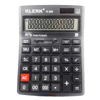 Калькулятор KLERK 888 14-розрядний; 205*155*40мм; кол.чор.; арт. KL888; KLERK