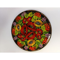 Тарілка (серед) Петриківський розпис