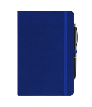 Записна книжка А5 (130х202), 64 арк., крем, кліт, обкл. шт.шк. Vintage на гумці з петлею, зелена