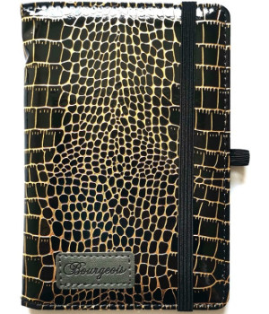 Блокнот А6/120арк.# шкір/зам N9722