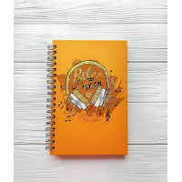 Блокнот В5/120арк,# бокова спіраль, обклад.картон,Аркуш