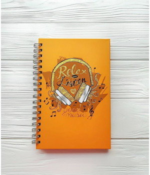 Блокнот В5/120арк,# бокова спіраль, обклад.картон,Аркуш 