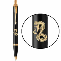 Ручка Паркер IM Zodiac Black позол. кул. Дерев'яна Змія
