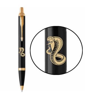 Ручка Паркер IM Zodiac Black позол. кул. Дерев'яна Змія