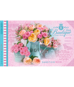 Скетчбук 197х124/36арк. "Bourgeois" Чисті, мат.лам. ТВ. Обкл. диз.21516 '(1/10)