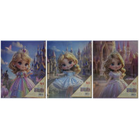 Фотоальбом 10*15см/ 80фото /9885/ "Маленька принцеса"  із золотим обведен., у коробці