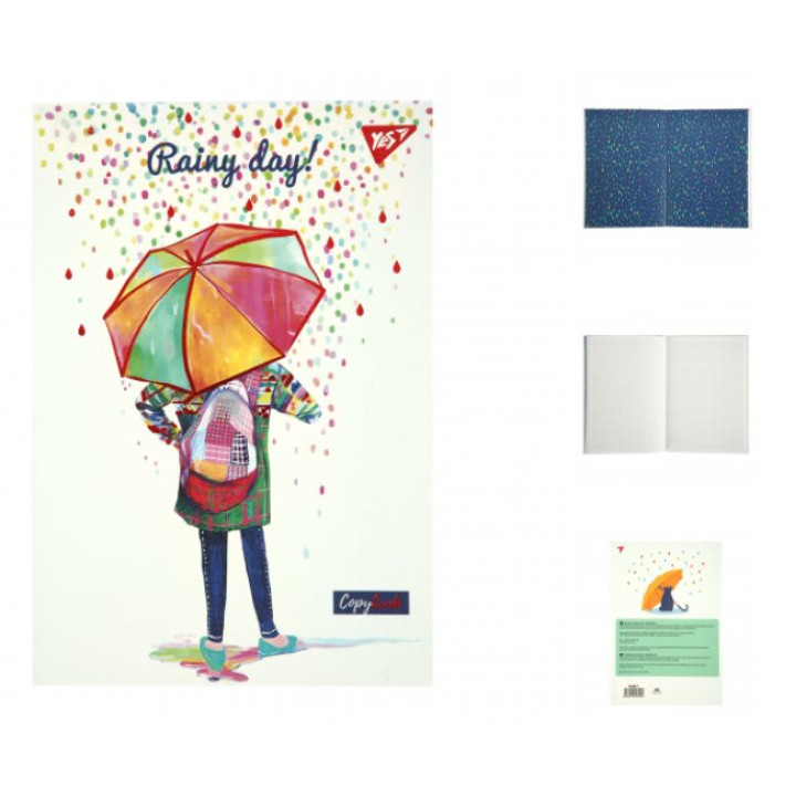 Блокнот YES А5/64 інт "Rainy day", клітинка