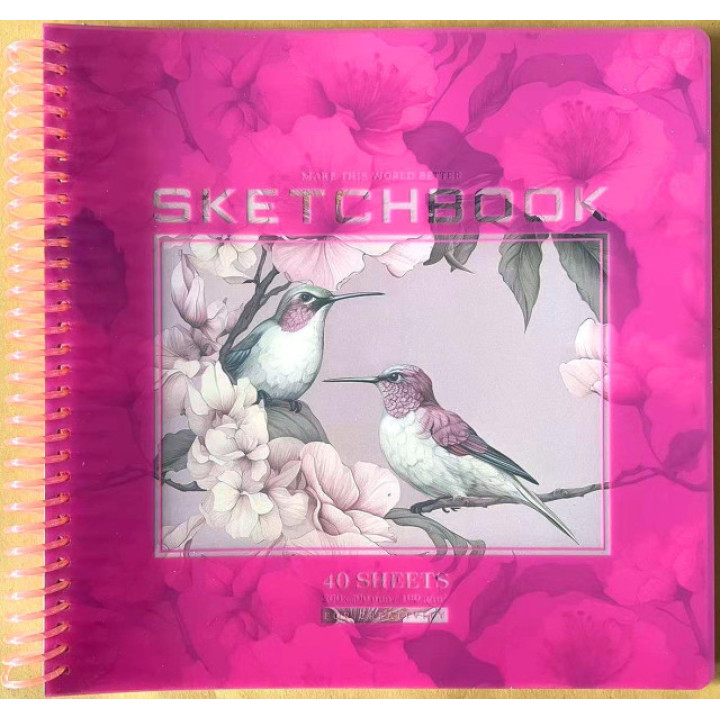 Скетчбук 9678,спіраль,100г/м2