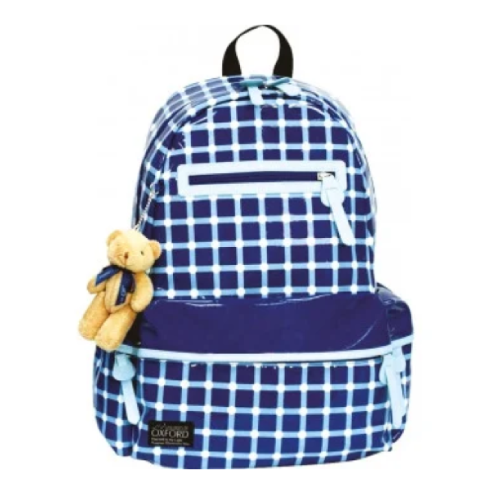Ранець Oxford 551992 Х052 синій в клітинку