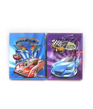 Блокнот WB 4025 А6 з глітер у тонк. короб "Street Racing" 