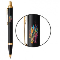 Ручка Паркер IM Zodiac Black позол. кул. Яскравий Дракон