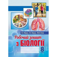 Робочий зошит з біології. 8 клас   Л. Мирна, В. Віркун