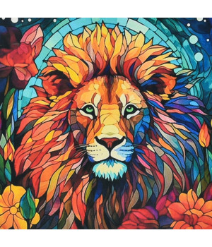 Алмазна картина Strateg Вітражна могутність