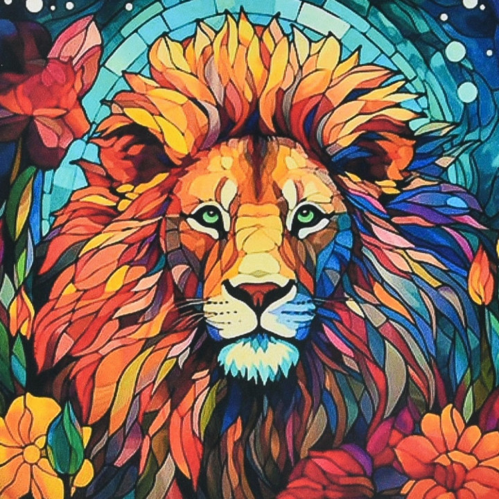 Алмазна картина Strateg Вітражна могутність