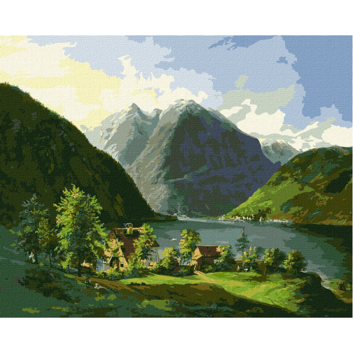 Розпис по номерах. КНО 2884 "Озерний пейзаж"