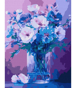 Набір для розпису по номерах "Ніжні квіти" 