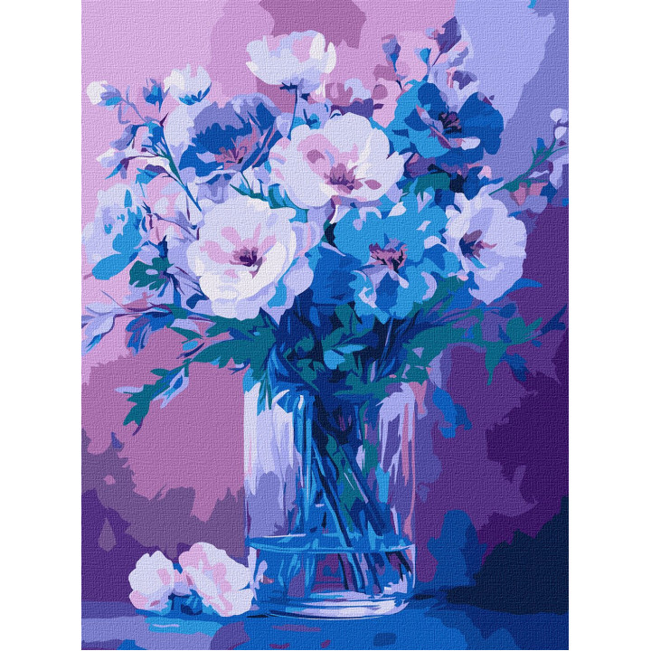 Набір для розпису по номерах "Ніжні квіти" 