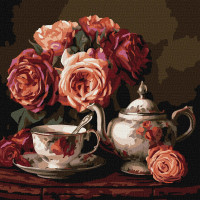 Набір для розпису по номерах "Троянди в темряві"