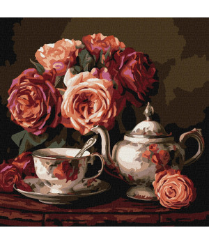 Набір для розпису по номерах "Троянди в темряві"