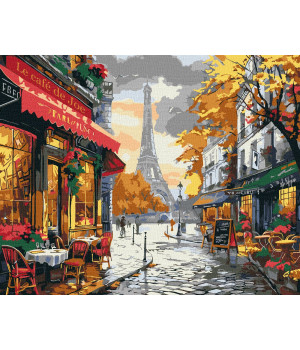Набір для розпису по номерах "Чарівність Парижа"