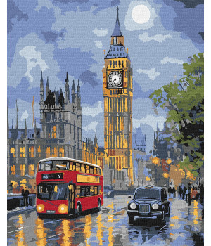 Набір для розпису по номерах "Лондон вночі"
