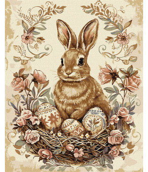 Набір для розпису по номерах "Великодній кролик 2"