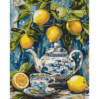 Набір для розпису по номерах "Лимони і кераміка"