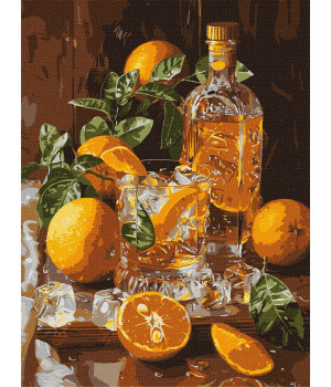 Набір для розпису по номерах "Апельсиновий вечір" 