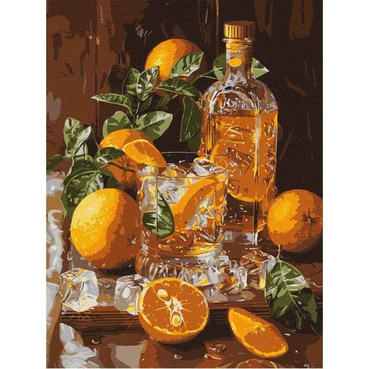 Набір для розпису по номерах "Апельсиновий вечір" 