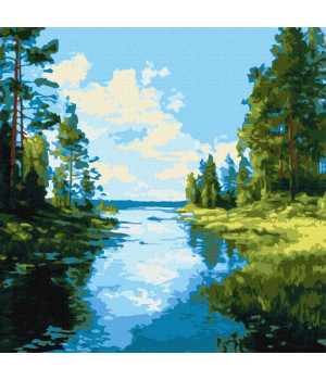 Набір для розпису по номерах "Тінь і блиск води"