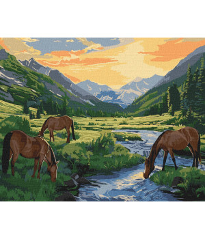 Набір для розпису по номерах "Передсвітанковий час"