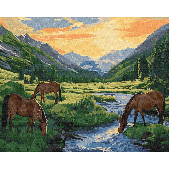 Набір для розпису по номерах "Передсвітанковий час"