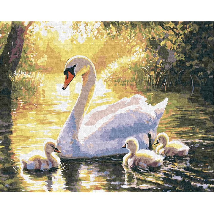 Набір для розпису по номерах "Вечірній заплив"