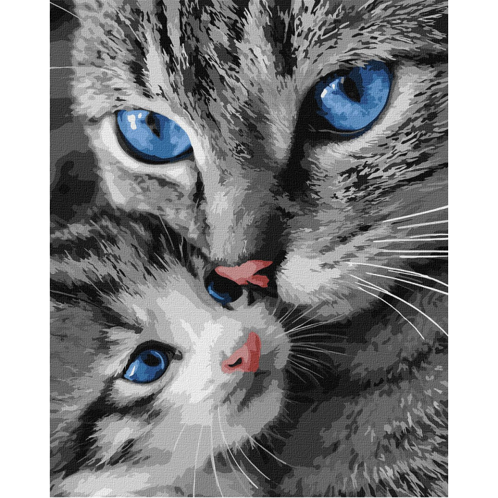 Набір для розпису по номерах "Муркотлива мама" 