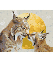 Набір для розпису по номерах "Пильний захист з фарбами металік" 