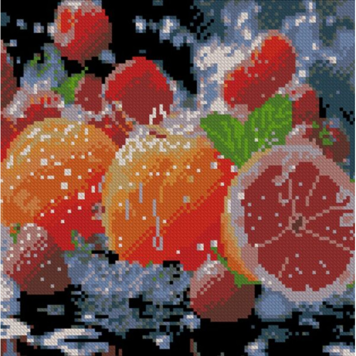 Алмазна картина Strateg Цитрусова свіжість