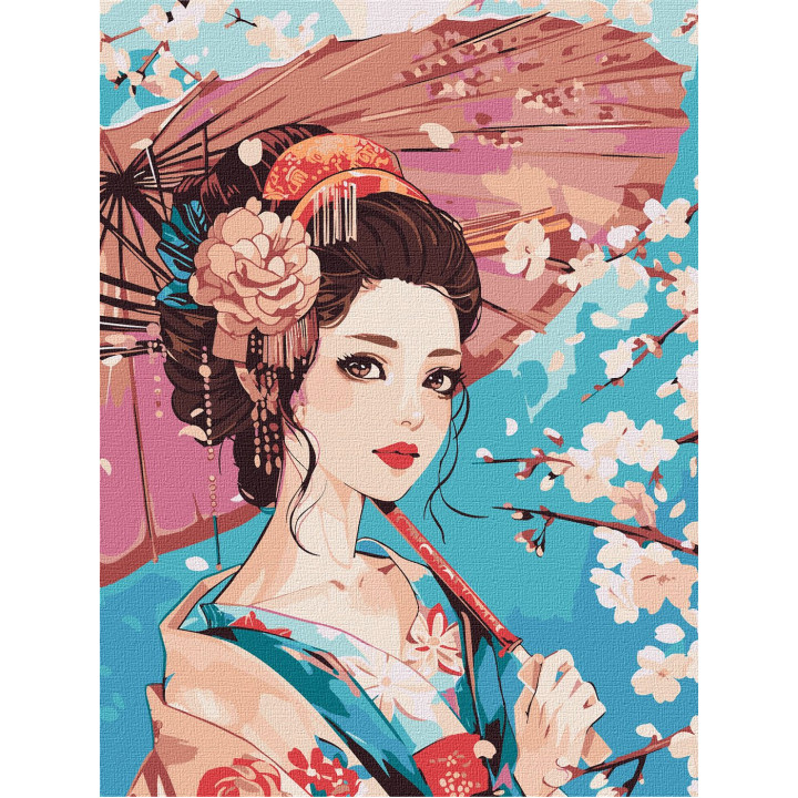 Набір для розпису по номерах "Японська красуня"