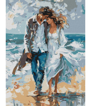 Набір для розпису по номерах "Пара на узбережжі" Набір для розпису по номерах "Пара на узбережжі"