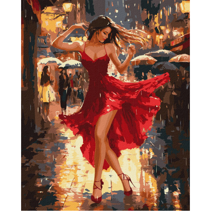 Набір для розпису по номерах "Танець під дощем"
