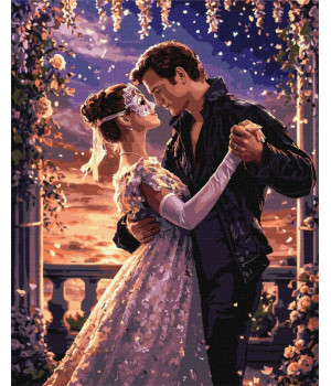 Набір для розпису по номерах "Поцілунок під маскою"