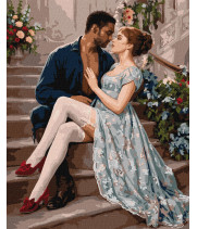 Набір для розпису по номерах "Мереживо таємниць з фарбами металік" 