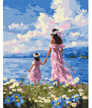 Набір для розпису по номерах "Мати і дочка"