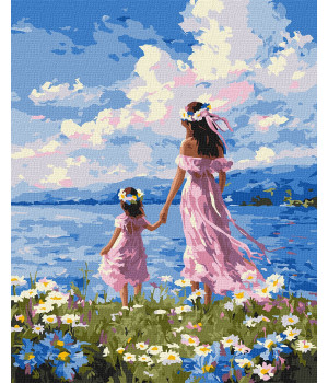 Набір для розпису по номерах "Мати і дочка"