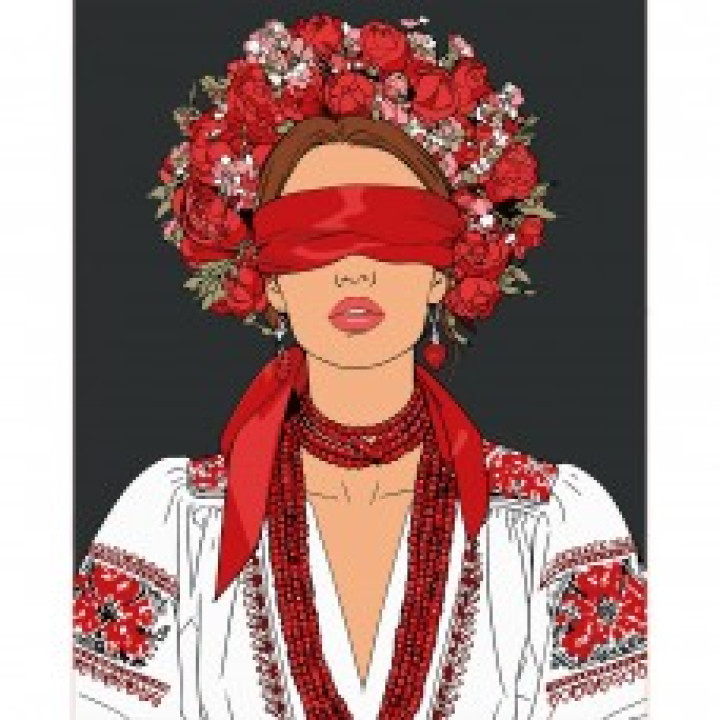 Картина за номерами SANTI "Українська муза"