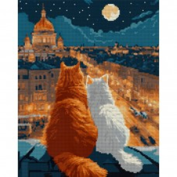Алмазна мозаїка SANTI "Коти на даху"
