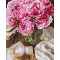 Алмазна мозаїка SANTI "Півонії та ранок"