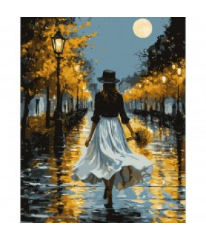 Картина за номерами SANTI "Дівчина з букетом" Картина за номерами SANTI "Дівчина з букетом"