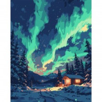 Картина за номерами SANTI "Північне сяйво"