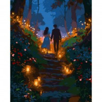 Картина за номерами SANTI "Романтична прогулянка"