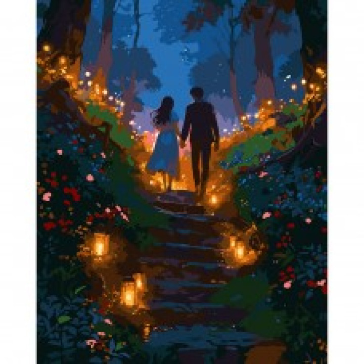 Картина за номерами SANTI "Романтична прогулянка"